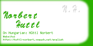 norbert huttl business card